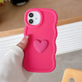 3D Love Heart Wave iPhone Case